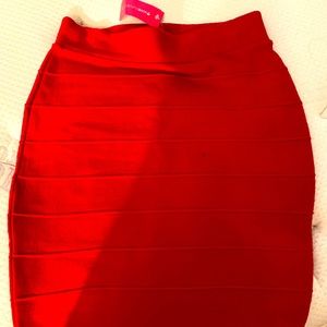 Red skirt